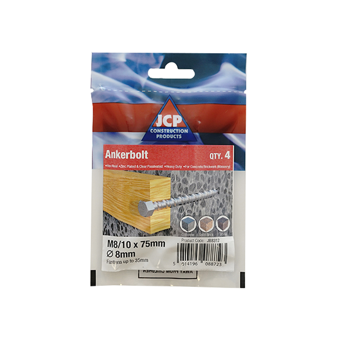 HEXAGON HEAD ANKERBOLTS BZP