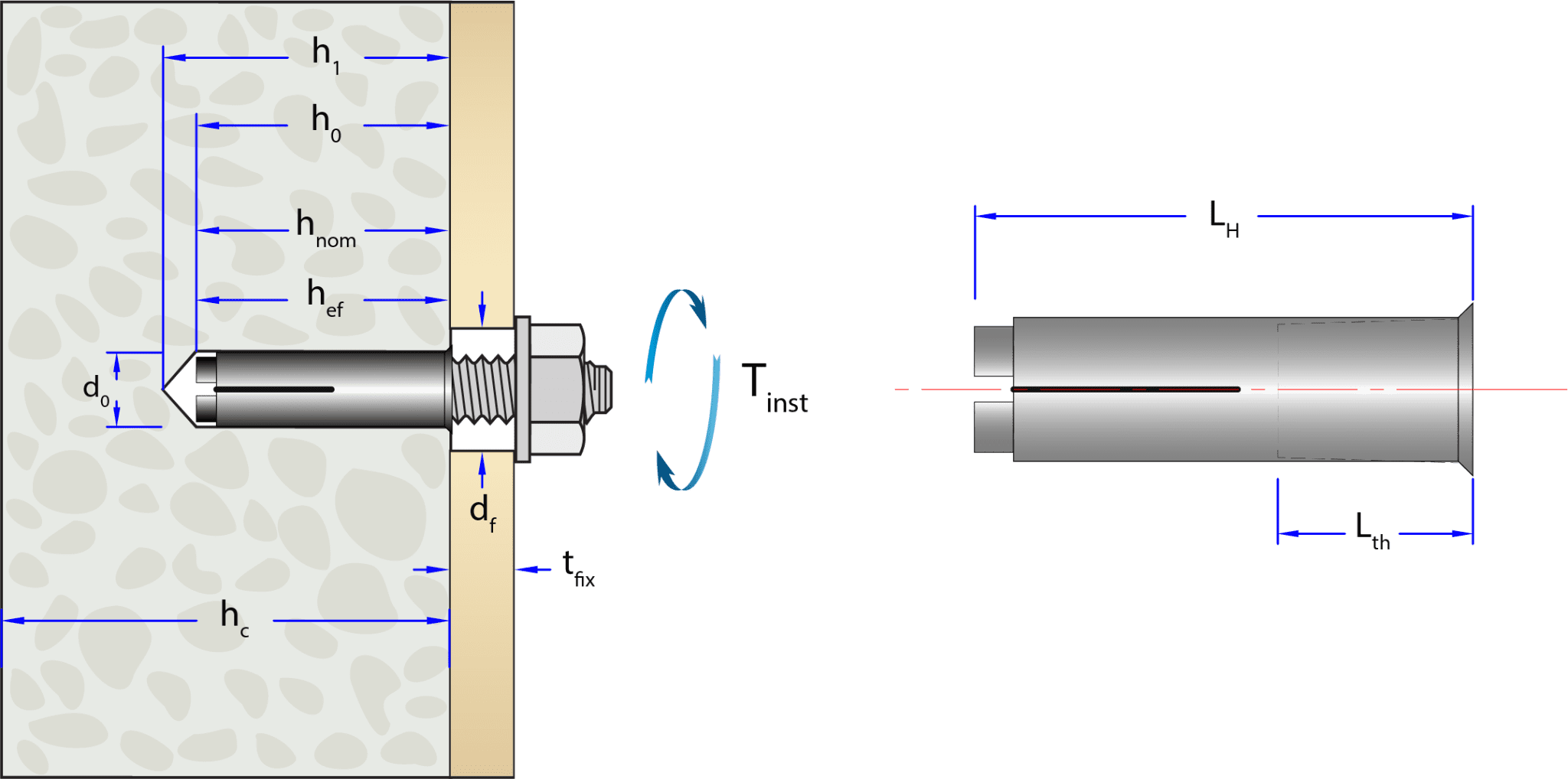 ETA LIPPED DROP IN ANCHORS BZP